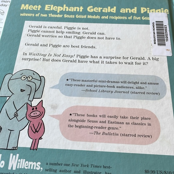 Waiting is Not Easy! By Mo Willems - Picture 3 of 4